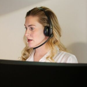 Jennie Backman, patientkoordinator på Avesyn Ögonklinik